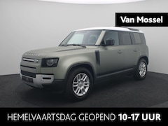 Land Rover Defender 110 - 2.0 P300e 110 S | Satin Matte folie | El. Schuifdak | El. Trekhaak | Meridian | Khaki bekl