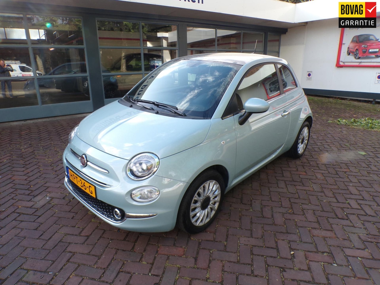 Fiat 500 - 1.0 Hybrid Dolcevita Navi./Apple Car Play/Unieke Kleur/Climate Control/15"LMV/Panoramadak/ - AutoWereld.nl