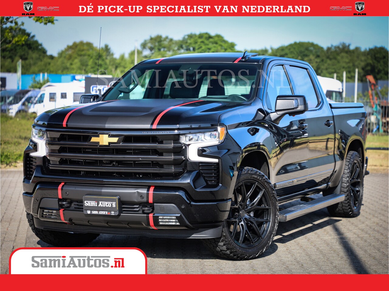 Chevrolet Silverado - | Bruut | Black Ops | All-in Black | Special Wheels | Garantie tot 20-11-2026 of 200000 km - AutoWereld.nl