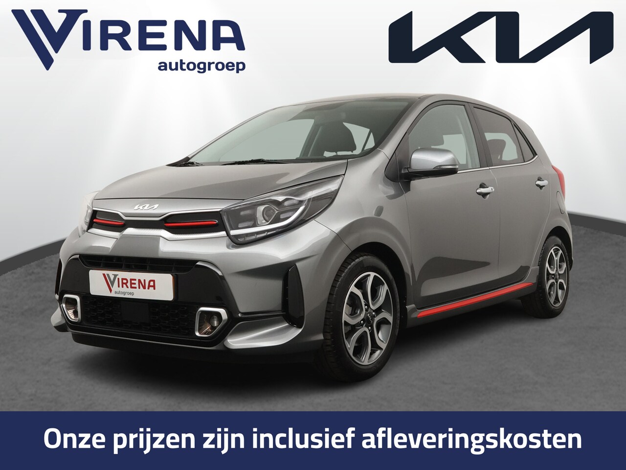 Kia Picanto - 1.0 DPi GT-Line Apple Carplay/Android Auto - Cruise Control - Climate Conrtol - Navigatie - AutoWereld.nl