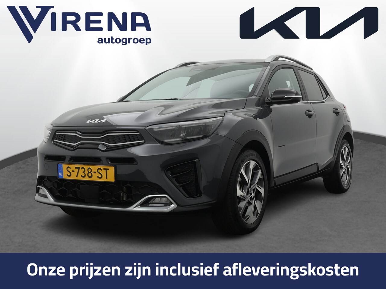 Kia Stonic - 1.0 T-GDi MHEV GT-Line - Navigatie - Climate Control - Cruise - Apple CarPlay - Half leder - AutoWereld.nl