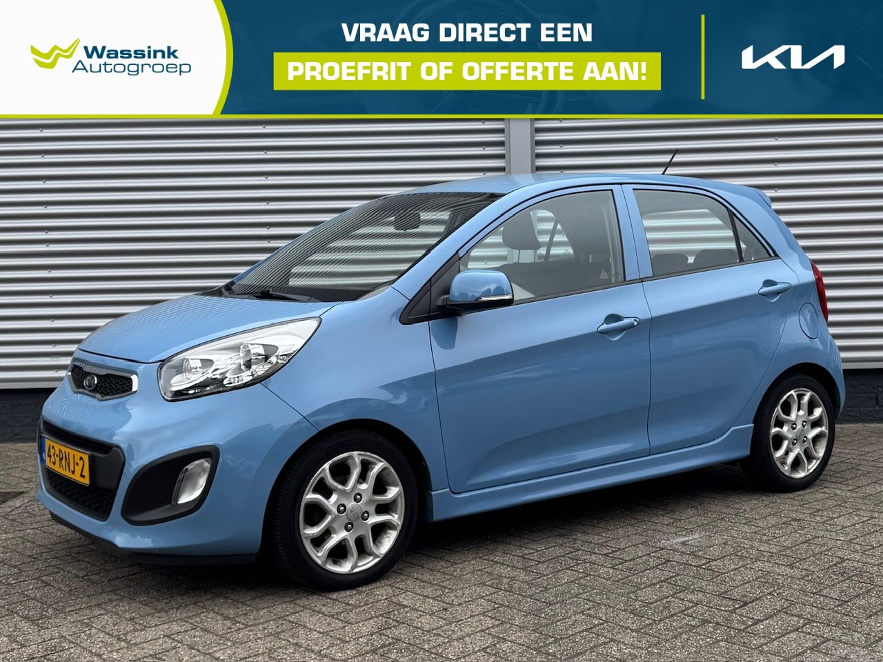 Kia Picanto - 1.0 CVVT 69 PK 5D Comfort Pack | Airco | Lichtmetalen Velgen | Lendesteun | - AutoWereld.nl