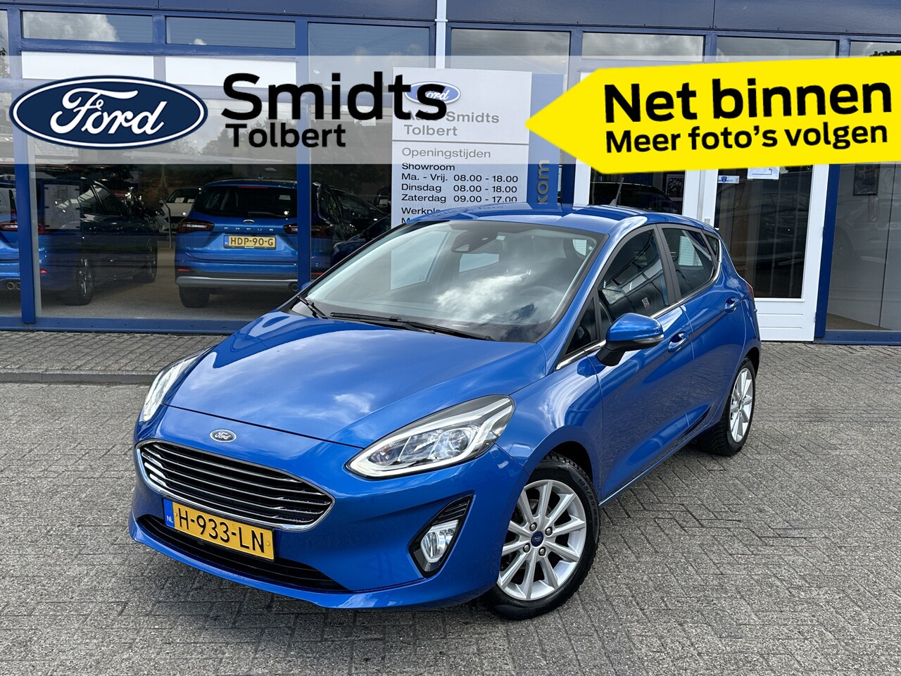 Ford Fiesta - 100PK EcoBoost Titanium AUTOMAAT I Trekhaak I parkeersensoren I LM velgen - AutoWereld.nl