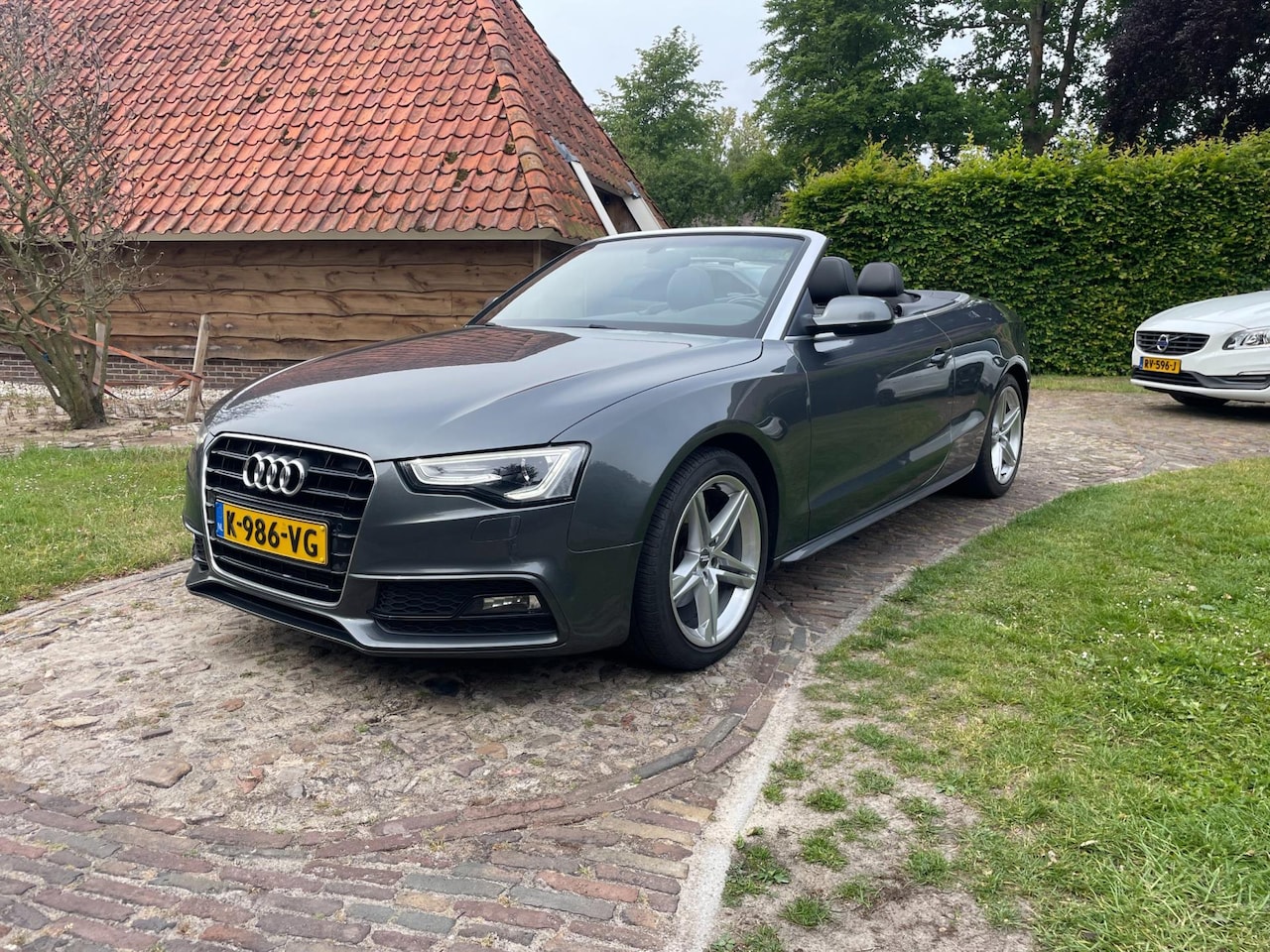 Audi A5 Cabriolet - 1.8 TFSI- S LINE-18"-NAVI-LED-Daytona grey - AutoWereld.nl