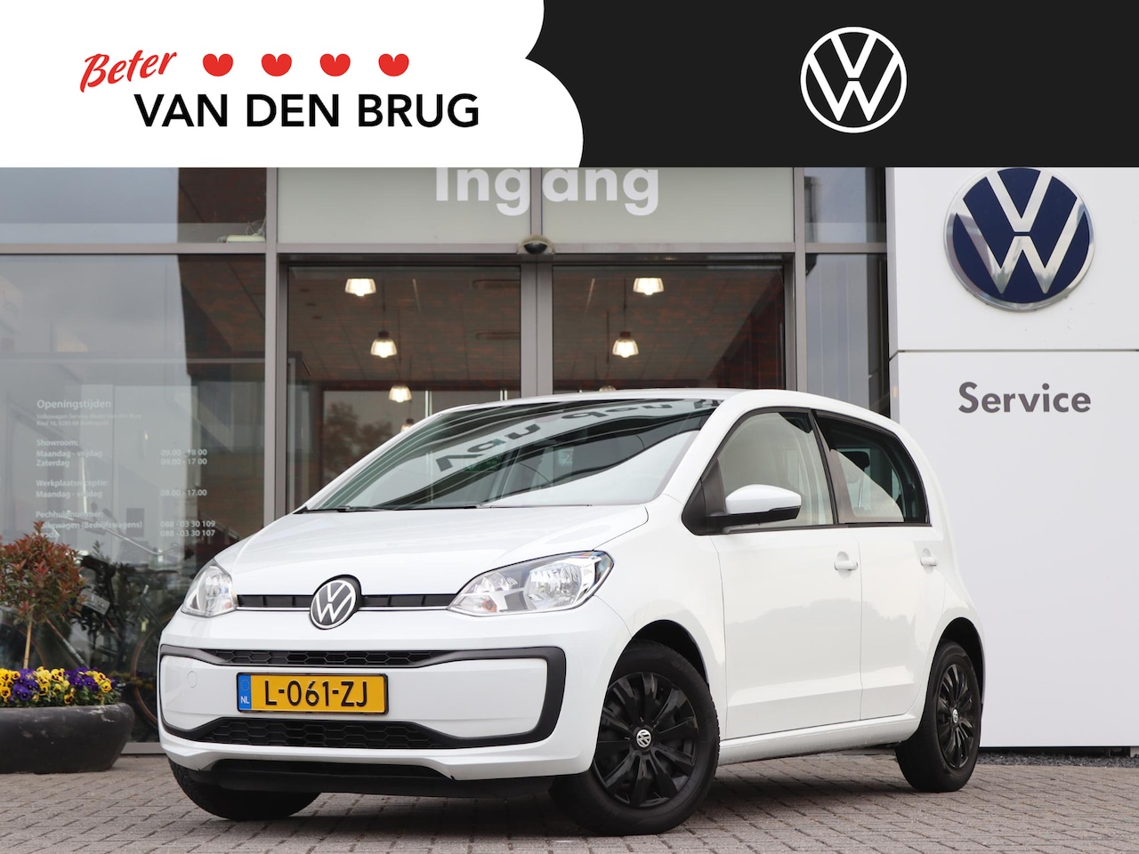 Volkswagen Up! - 1.0 65 pk | Airco | Bluetooth | DAB | Elektrische Ramen | 1ST Eigenaar | Fabrieksgarantie - AutoWereld.nl