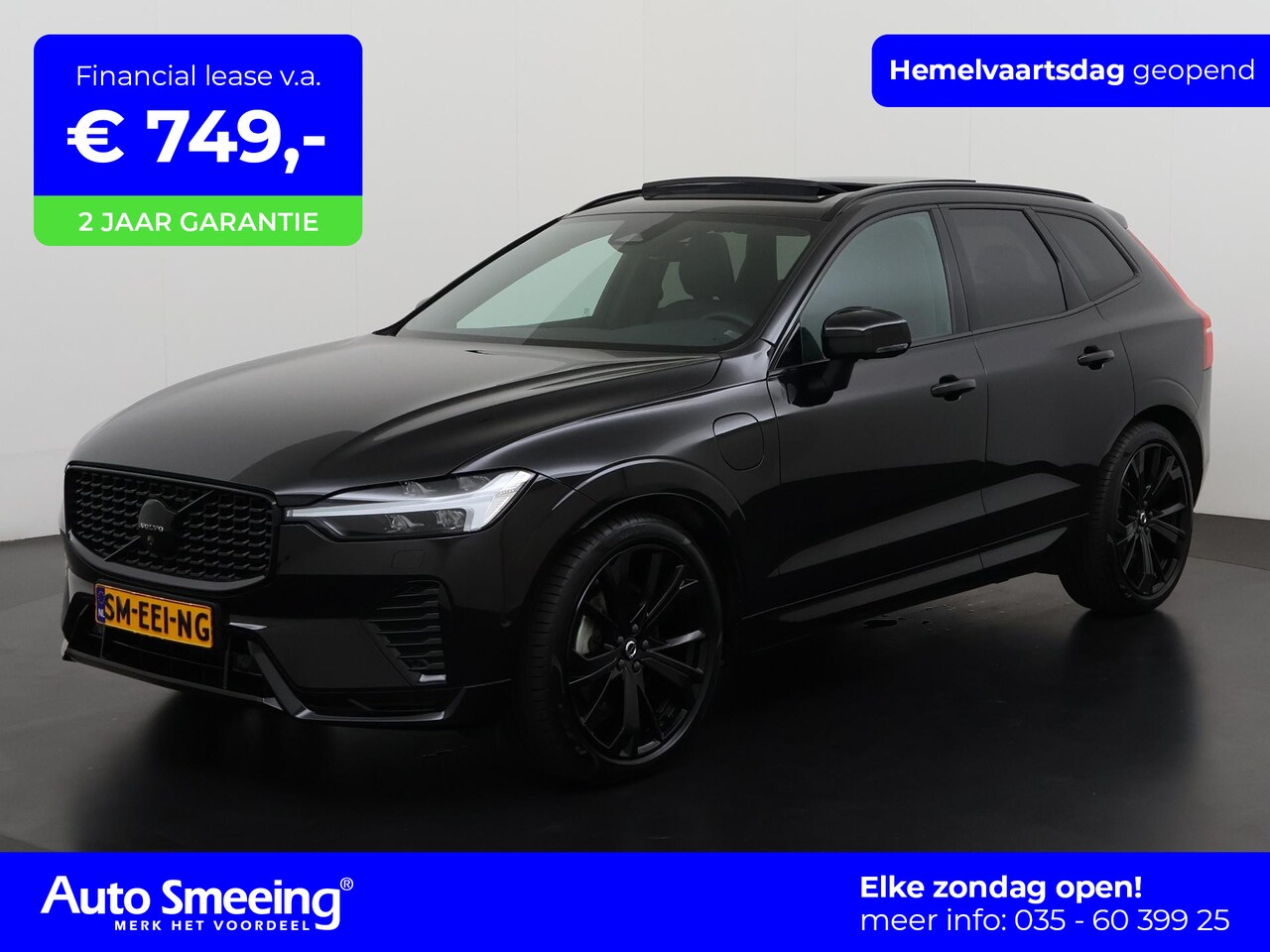 Volvo XC60 - T6 Recharge AWD LR Plus Black Edition| Luchtvering | Trekhaak | Nappa leder | 360 Camera | - AutoWereld.nl