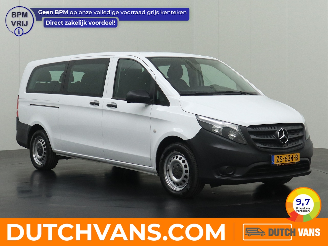 Mercedes-Benz Vito - 114BlueTEC 7G-Tronic Automaat Personenbus | 9-Persoons | Extra Lang | Prijs incl BTW € 284 - AutoWereld.nl