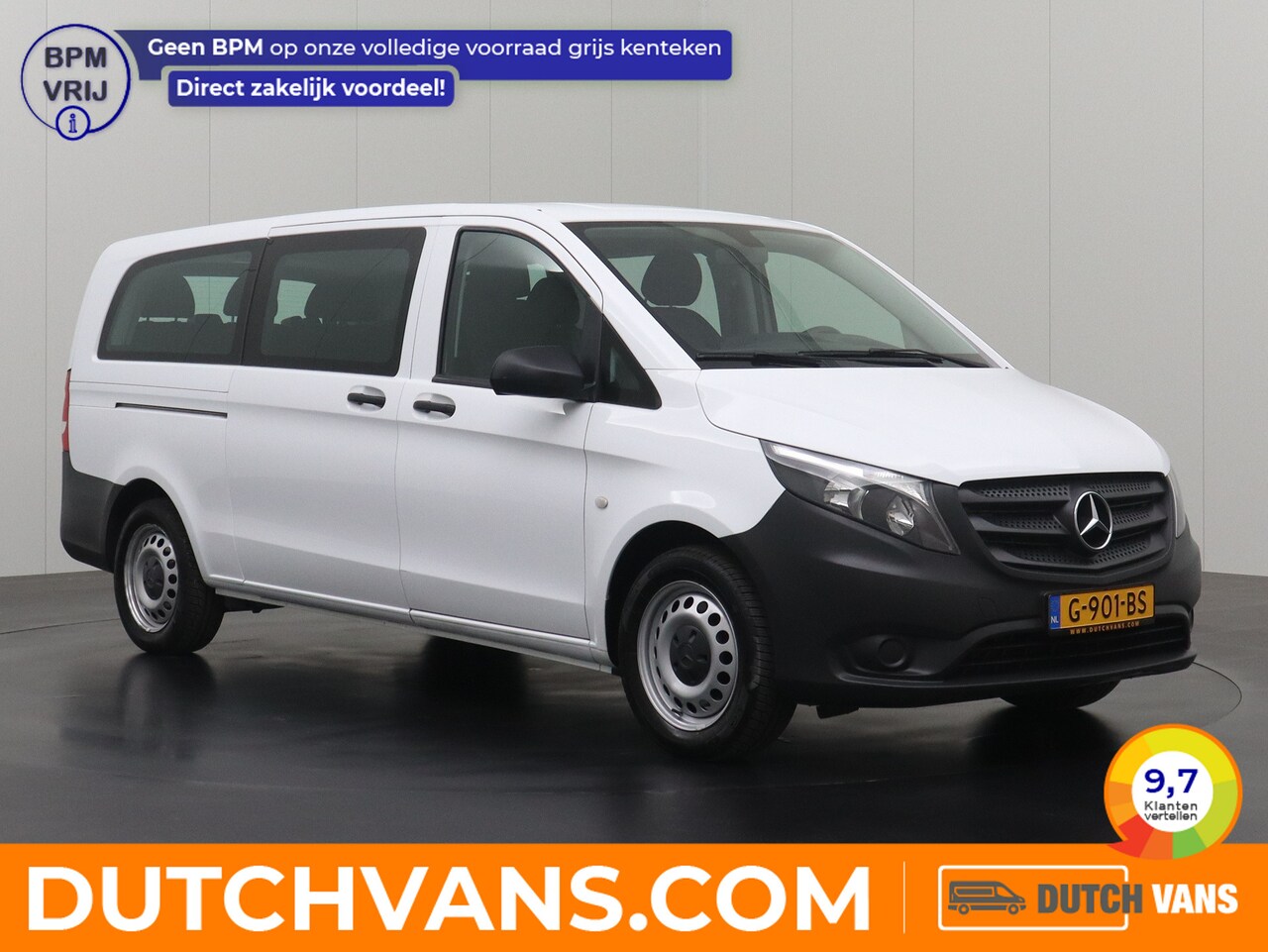 Mercedes-Benz Vito - 114BlueTEC 7G-Tronic Automaat Personenbus | 9-Persoons | Extra Lang | Prijs incl BTW € 272 - AutoWereld.nl