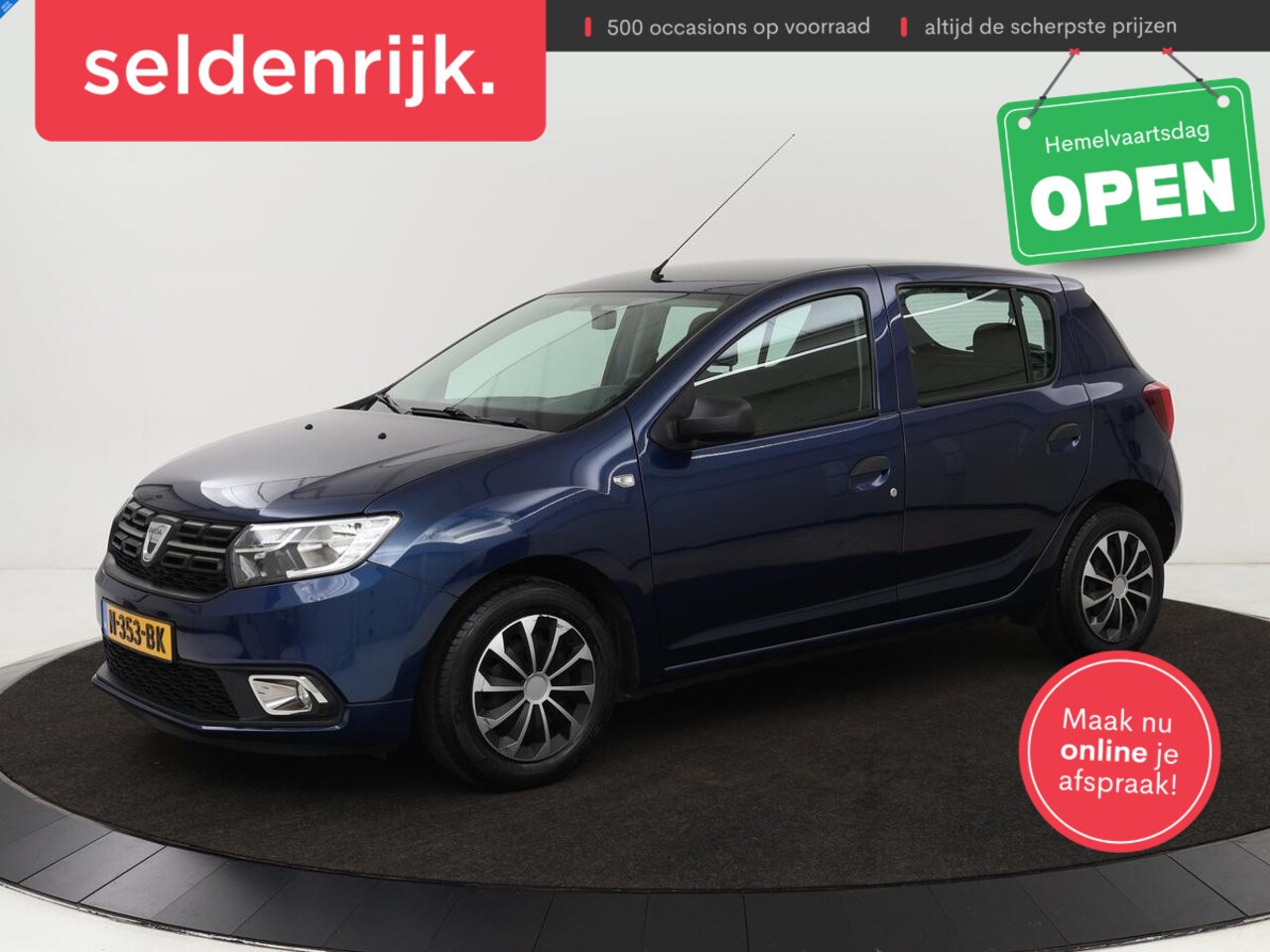 Dacia Sandero - 0.9 TCe Laureate | Trekhaak | Airco | Bluetooth | Elektrische ramen | Radio/CD - AutoWereld.nl