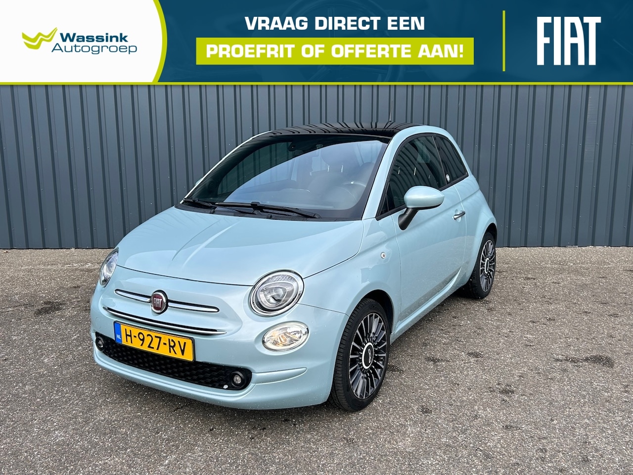 Fiat 500 - Hybrid Launch Edition 70pk I Navigatie | Panoramadak I Lichtmetalen Velgen I Climate Contr - AutoWereld.nl