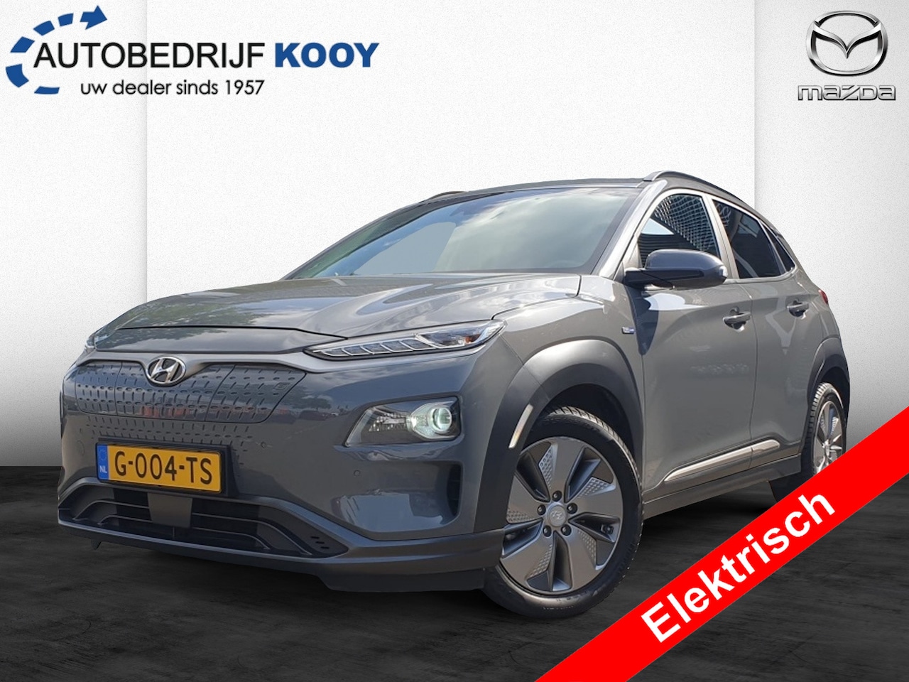 Hyundai Kona Electric - EV Premium 64 kWh 449km / Carplay-Android Auto / Leder - AutoWereld.nl