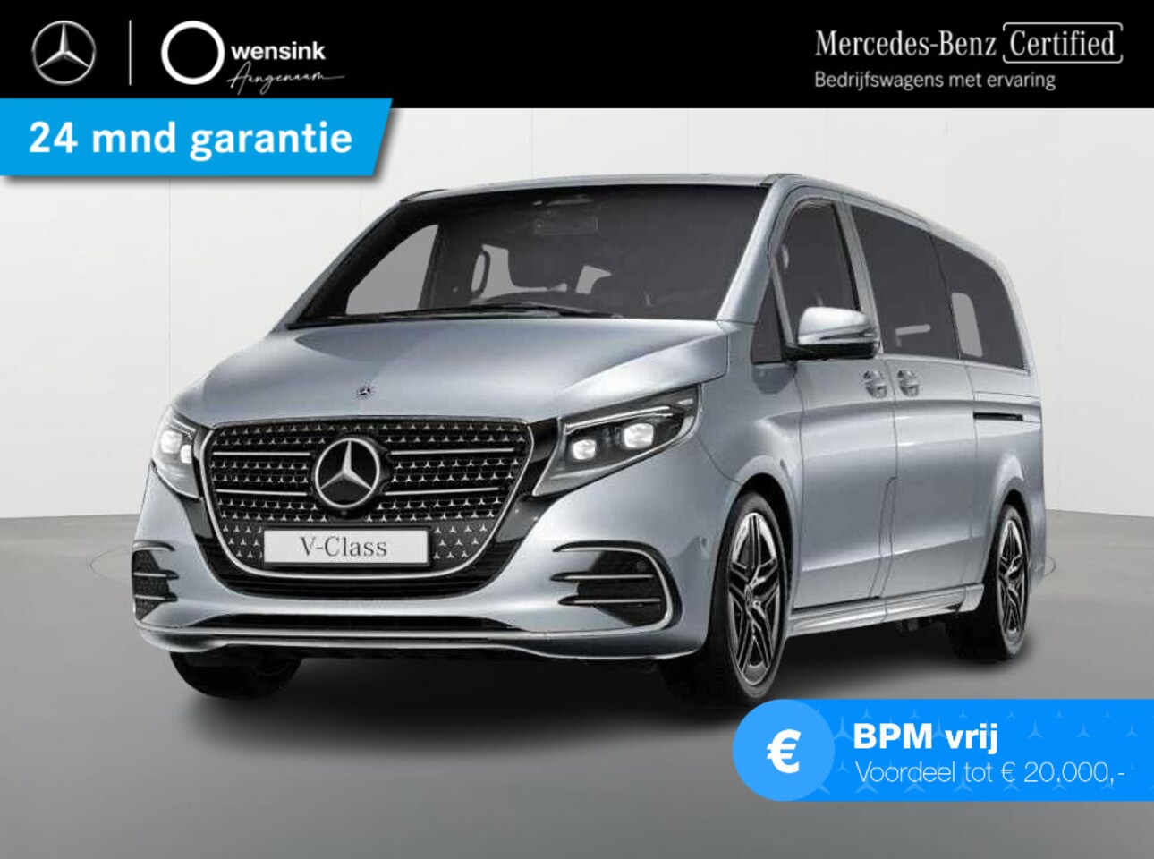 Mercedes-Benz V-klasse - 300d XL L3 AMG 4MATIC Dubbele Cabine | DISTRONIC Plus  | Dodehoekassistent | 2x Schuifdeur - AutoWereld.nl