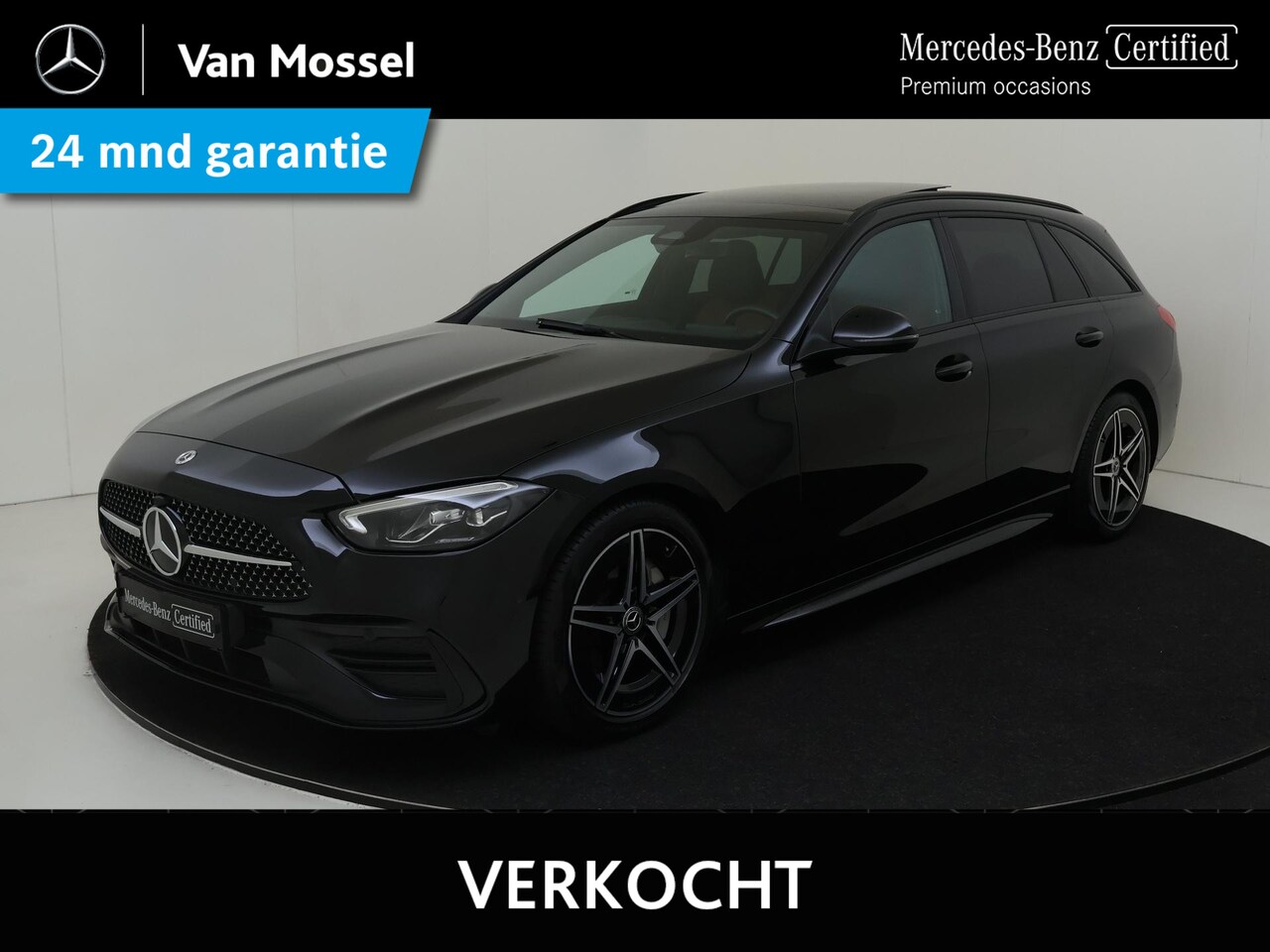 Mercedes-Benz C-klasse Estate - 180 AMG Line / Stoelverwarming / Achteruitrijcamera / Panorama-schuifdak / Night-Pakket / - AutoWereld.nl