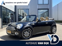 MINI Cabrio - 1.6 Cooper | Leder/Clima/Cruise/17"/Windscherm/PDC/Apple CarPlay-Android Auto