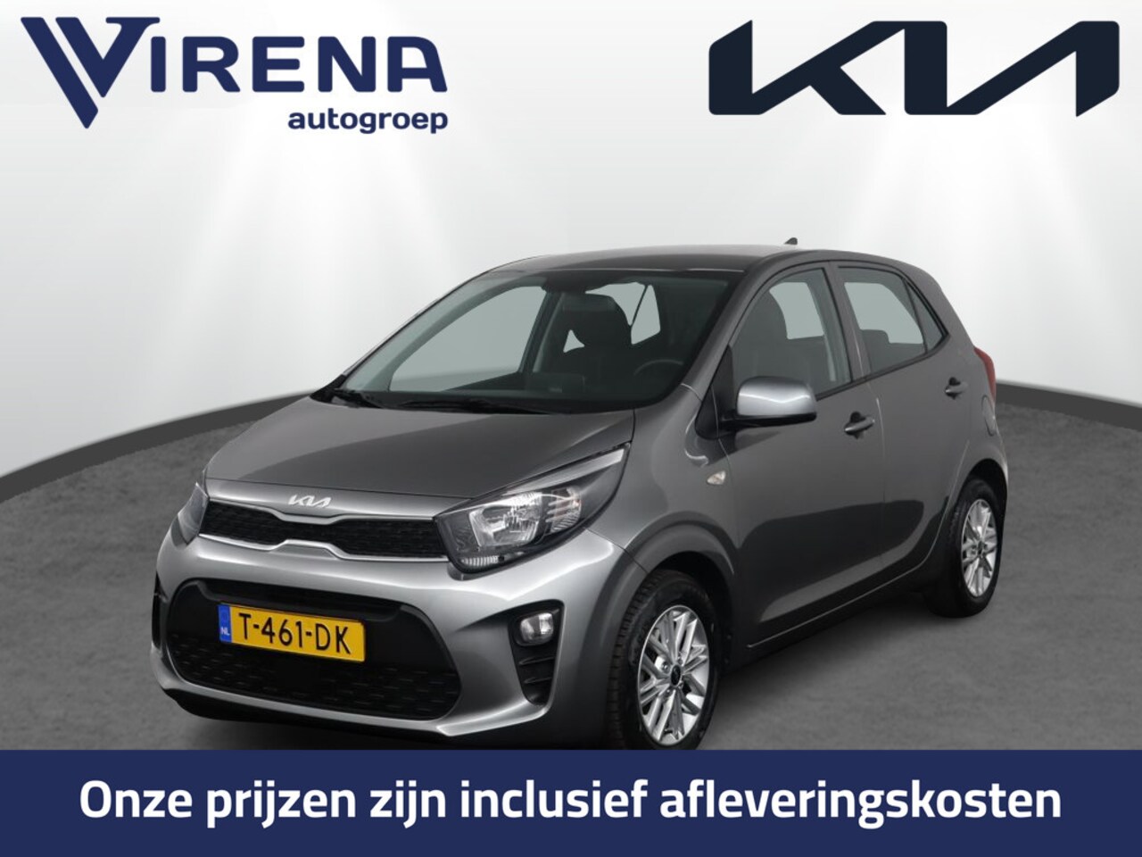 Kia Picanto - 1.0 DPi DynamicLine Navigatie via Apple Carplay/Android Auto - Cruise control - Airco - Ca - AutoWereld.nl