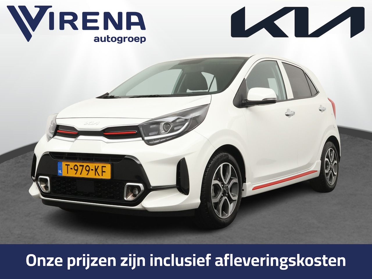 Kia Picanto - 1.0 DPi GT-Line Apple Carplay/Android Auto, - Cruise Control - Climate Control - Navigatie - AutoWereld.nl