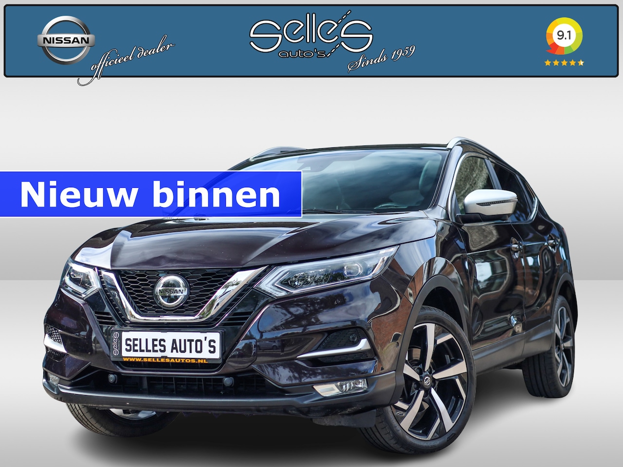 Nissan Qashqai - 1.6 Tekna + Panorama dak | Stoelverwarming | 360 Camera | Memory seat - AutoWereld.nl
