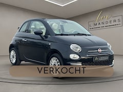 Fiat 500 C - 1.2 Lounge 2020 ZWART | Cabrio | Apple CarPlay | Benzine | PDC