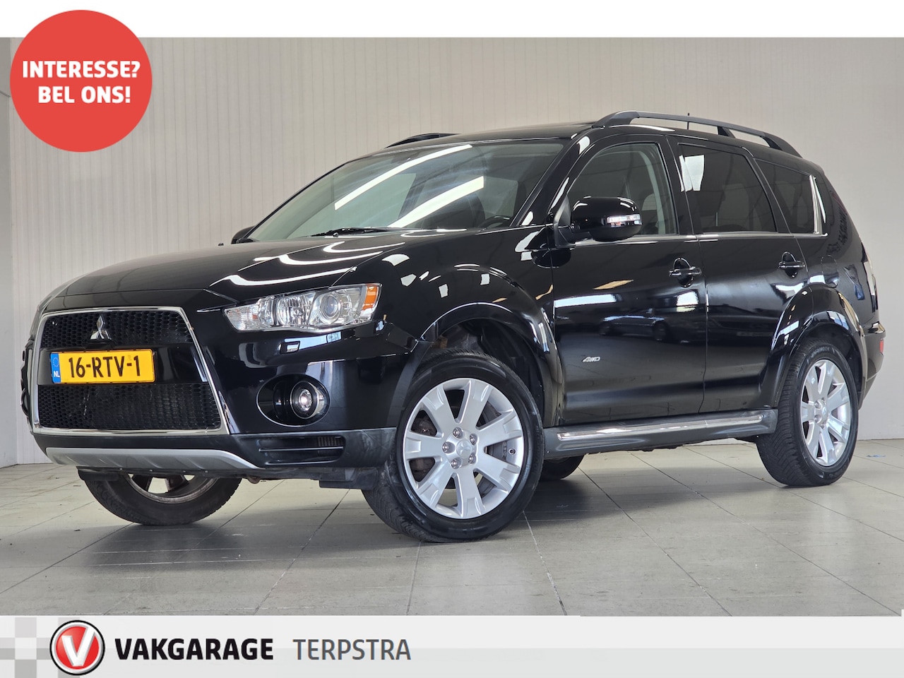 Mitsubishi Outlander - 2.4 Instyle 4WD/ /7-Persoons!/ Automaat/ 18'' LMV/ Elek. Schuif-Kantel dak/ Bi-Xenon/ Audi - AutoWereld.nl