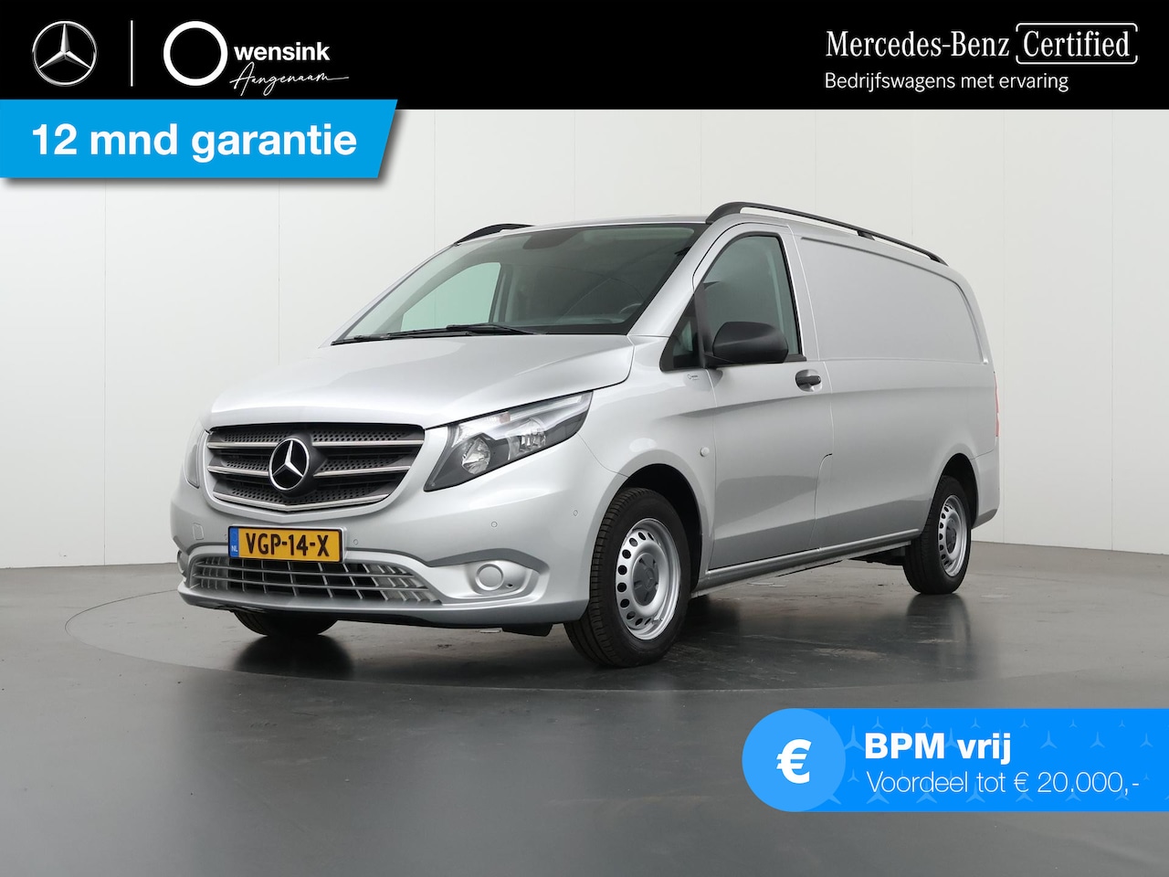 Mercedes-Benz Vito - 111 CDI | L2 Lang | Climate Control | Cruise Control | Bluetooth | Trekhaak | 2-zits | Cer - AutoWereld.nl