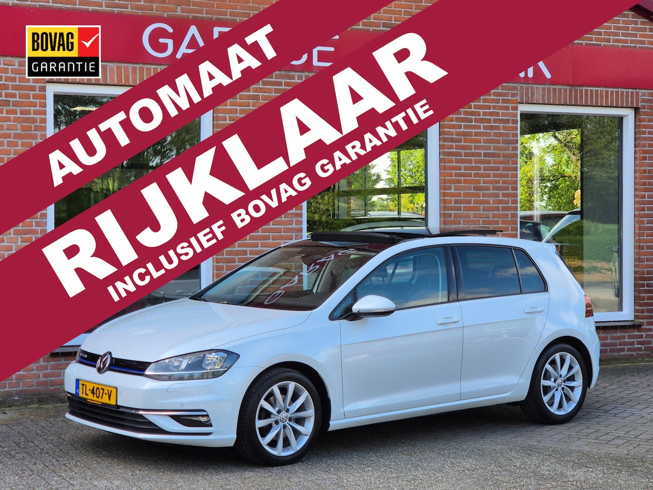 Volkswagen Golf - 1.5 TSI Highline 131PK 5drs AUTOMAAT clima, adapt.cruise, pdc, dab, trekhaak RIJKLAAR - AutoWereld.nl
