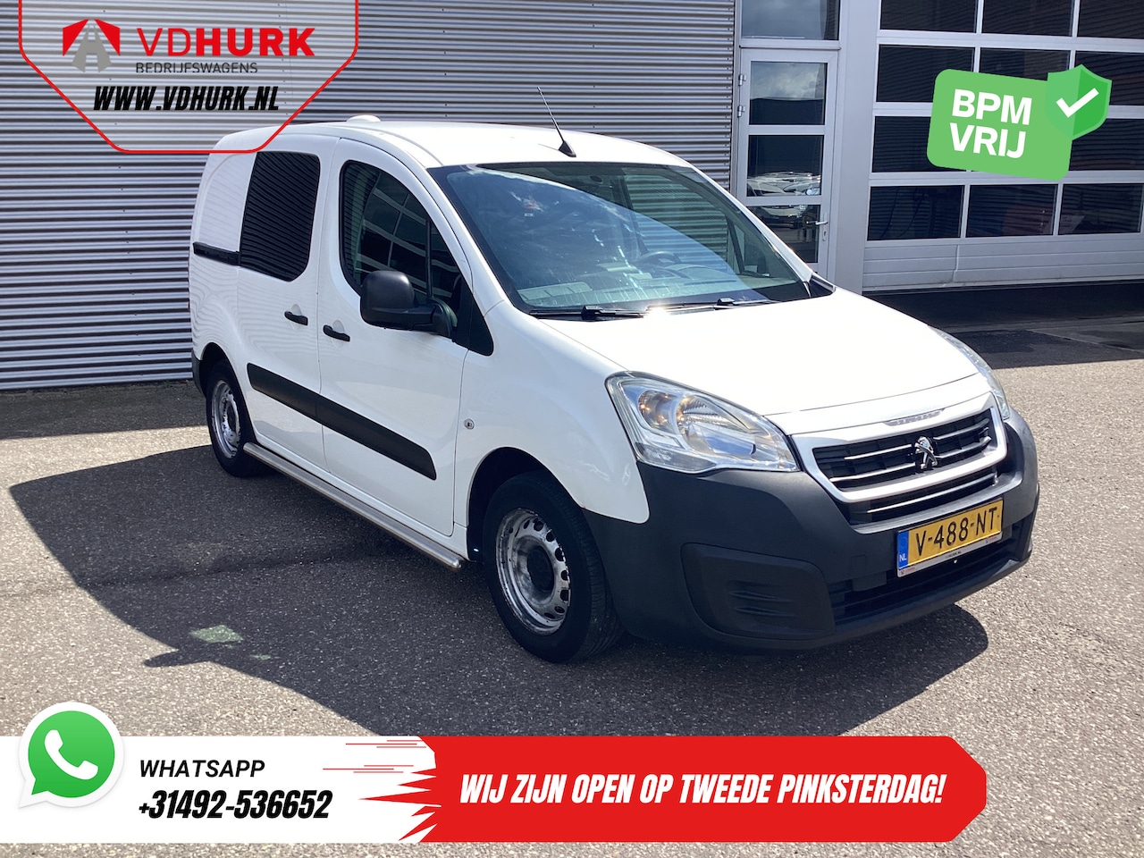 Peugeot Partner - 1.6 HDI 120 pk Aut. EXPORT ONLY EUR6/ Camera/ Cruise/ Airco/ Trekhaak - AutoWereld.nl