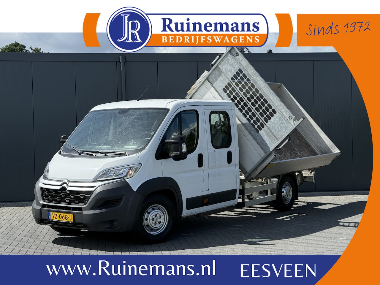 Citroën Jumper - 35 2.2 HDI 150 PK ZWAAR/ 3 ZIJDIGE KIPPER / L4 MAXI / 7-PERS DUBBEL CABINE / AIRCO / 3 TON - AutoWereld.nl