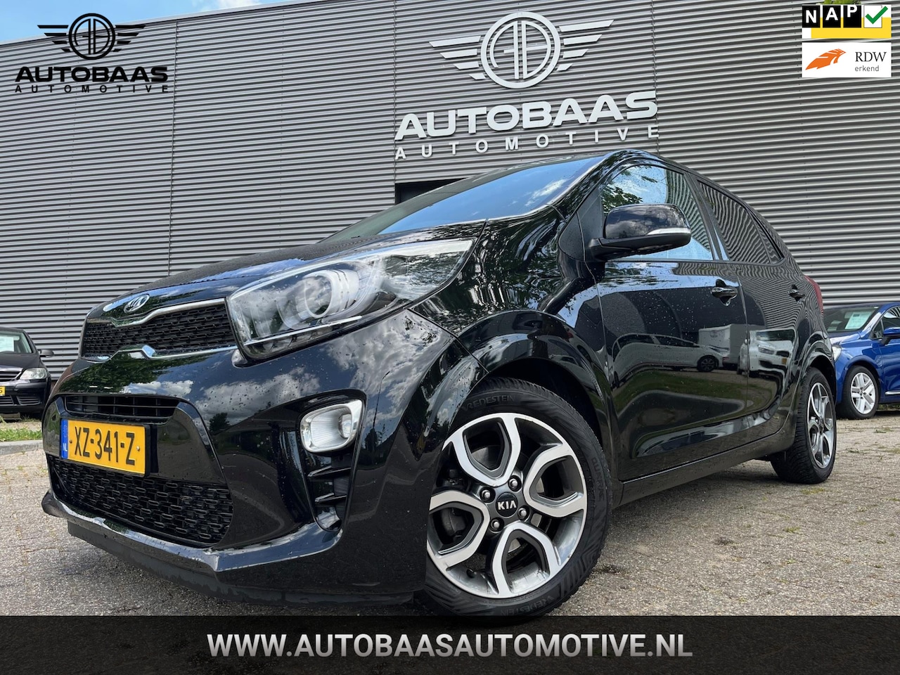 Kia Picanto - 1.2 CVVT DynamicPlusLine VOL AUTOMAAT ***APK 02-2027*** NL-AUTO+1EIG+NAVIGATIE+CLIMATE CON - AutoWereld.nl