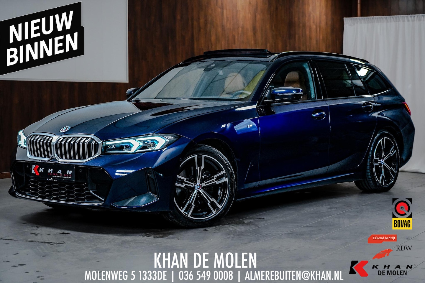 BMW 3-serie Touring - 320i High Executive M-sport |Pano|Memor|Head-Up|Trekhaak - AutoWereld.nl