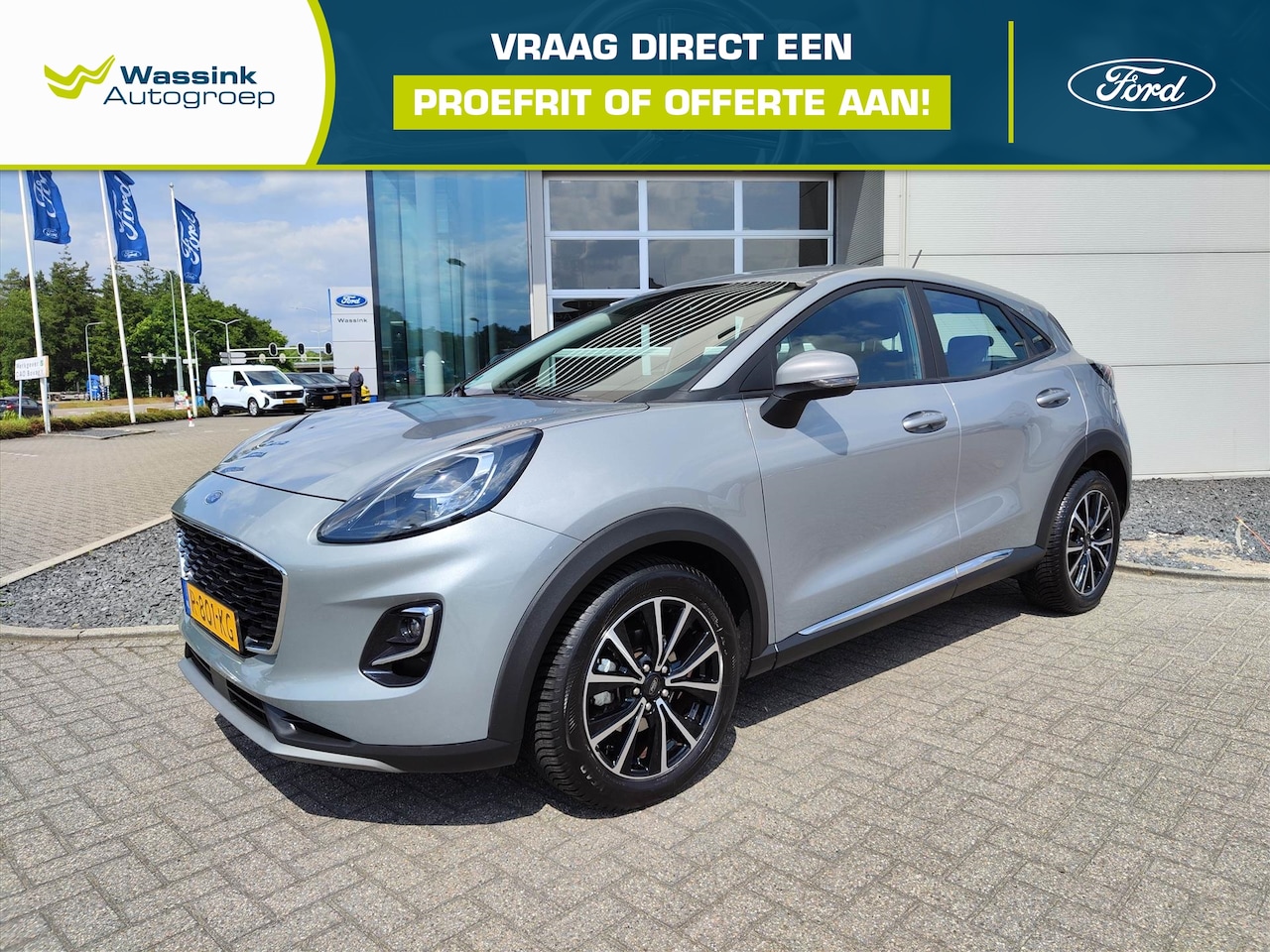 Ford Puma - 1.0i Ecoboost Hybrid 125pk Automaat Titanium | Stoelverwarming | Voorruitverwarming | Carp - AutoWereld.nl