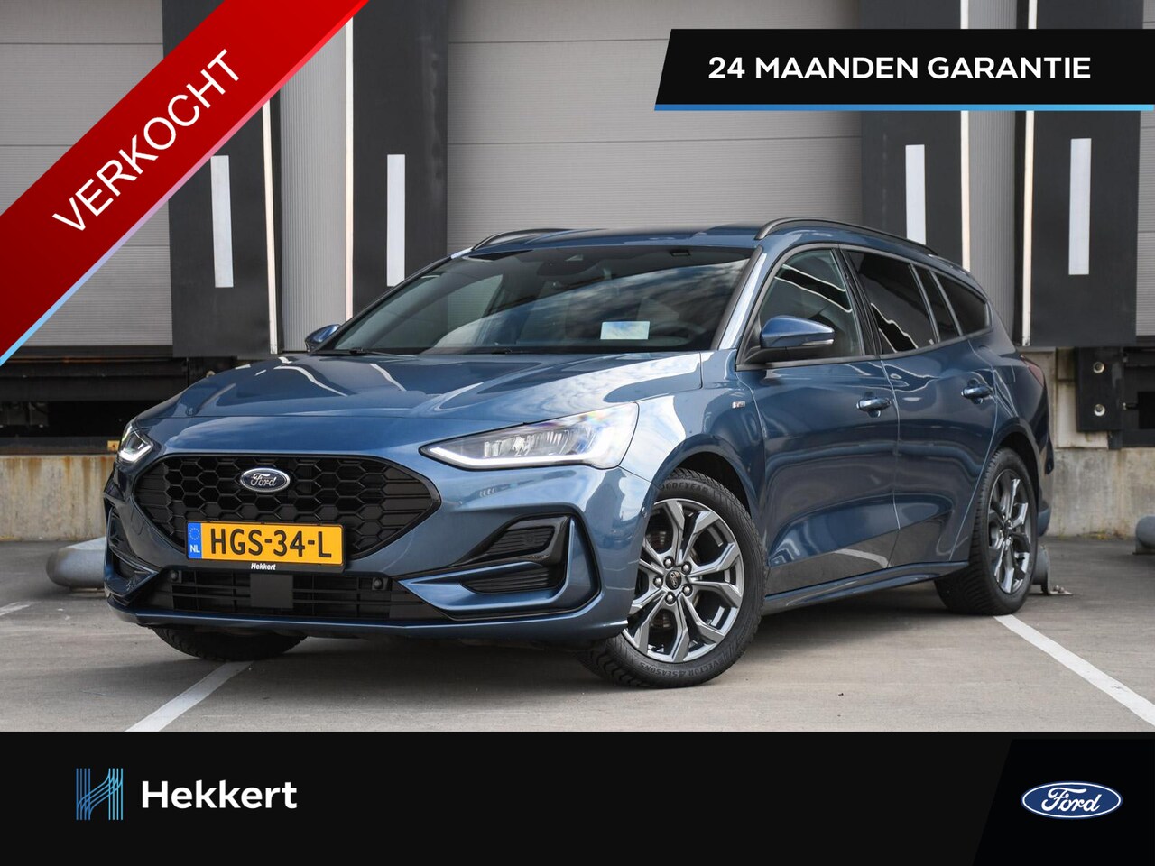 Ford Focus Wagon - ST Line X 1.0 EcoBoost Hybrid 125pk TREKHAAK | WINTER PACK | 17''LM | HUD | PDC + CAM. | B - AutoWereld.nl