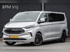 Ford Transit Custom - L2H1 Dubbel Cabine 170Pk Aut. | Raptor Edition | Rode remzadels | 20'' Moondust Zilver