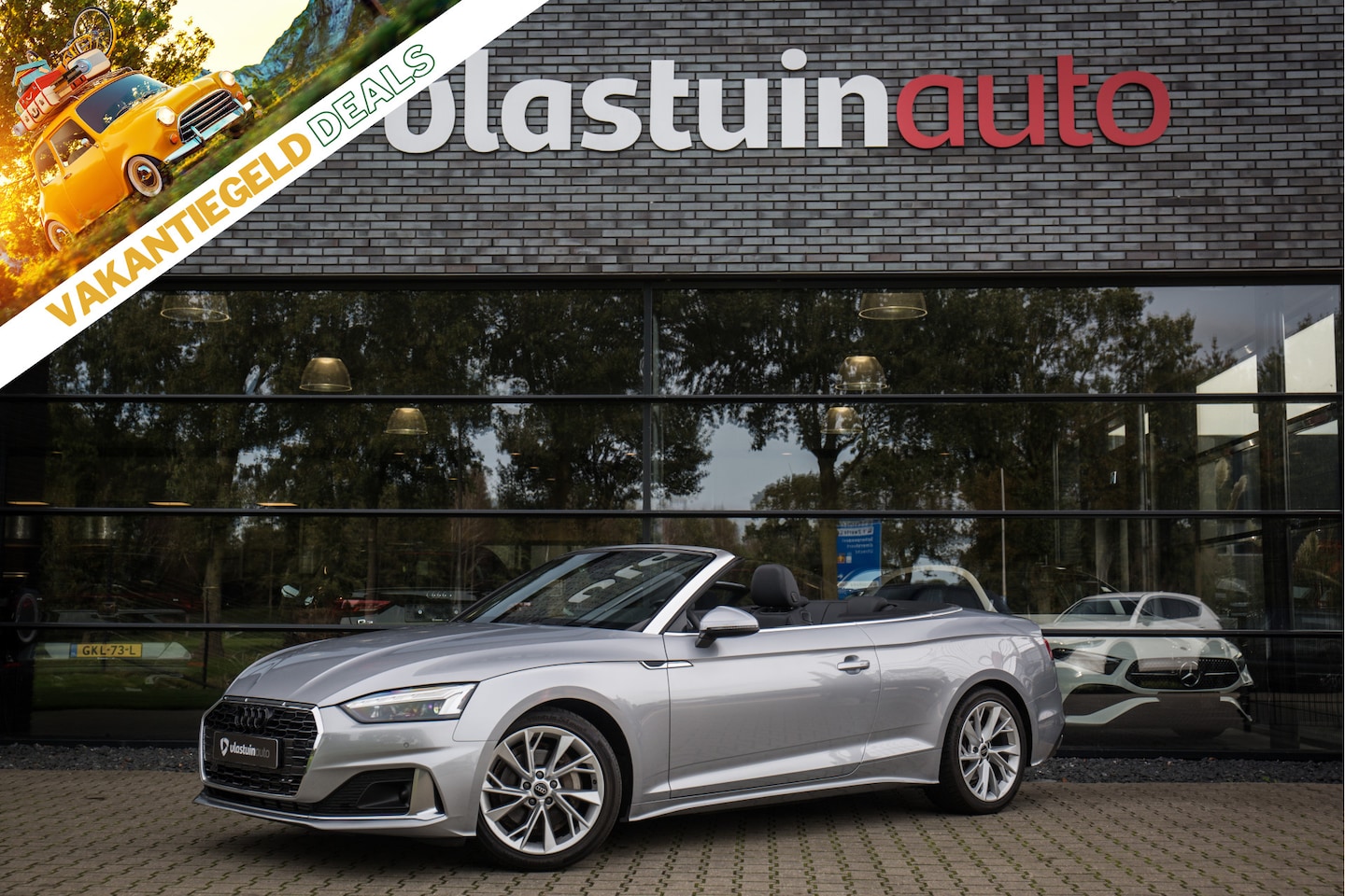 Audi A5 Cabriolet - 40 TFSI Advanced Edition 40 TFSI Advanced Edition , Adap. cruise, Massage, Carplay, Achteruitrijcamera, - AutoWereld.nl