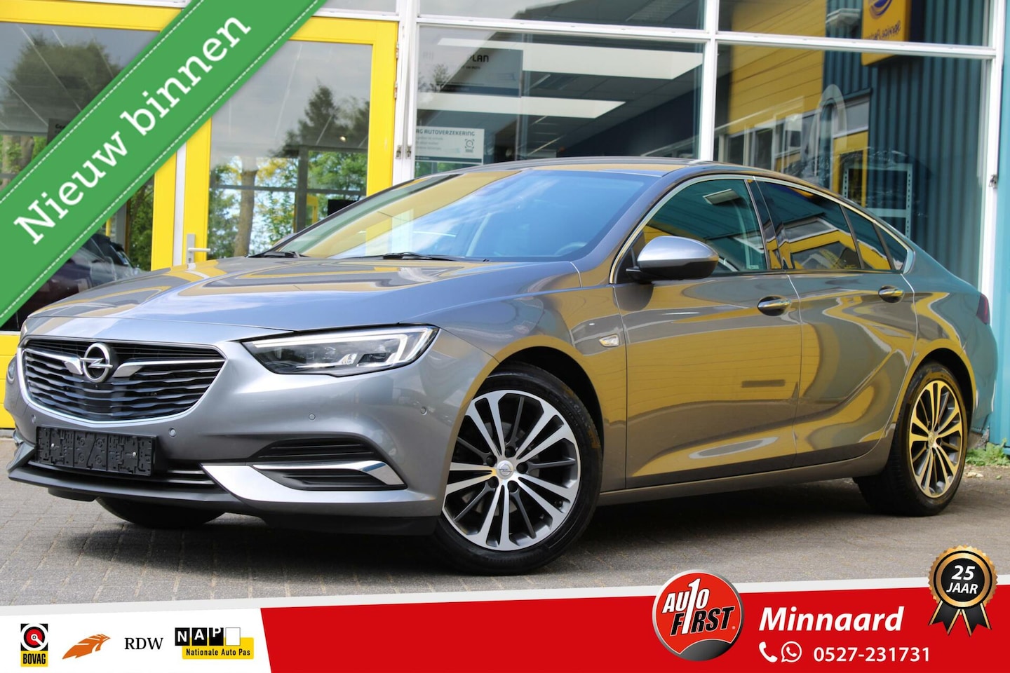 Opel Insignia Grand Sport - 1.5 Turbo Leer, Stoel en Stuur verw, Navi. - AutoWereld.nl