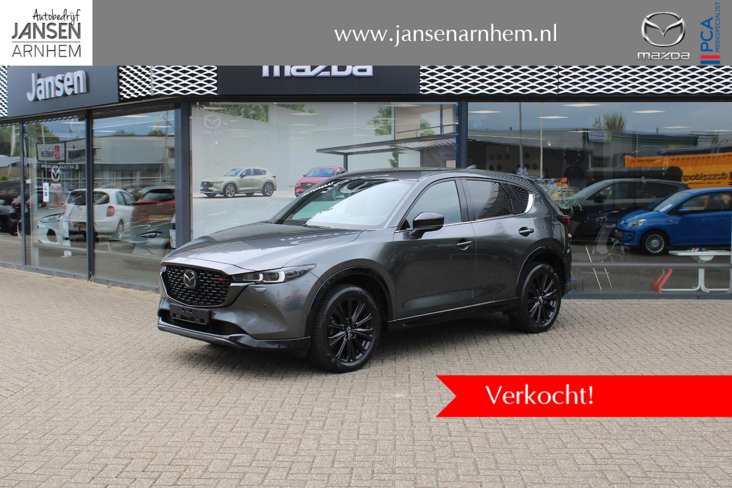 Mazda CX-5 - 2.0 SkyActiv-G 165 Homura 2.0 SkyActiv-G 165 Homura , Automaat, Half Leder, Adap.Cruise, 360 Camera, Navi, Apple Car - AutoWereld.nl