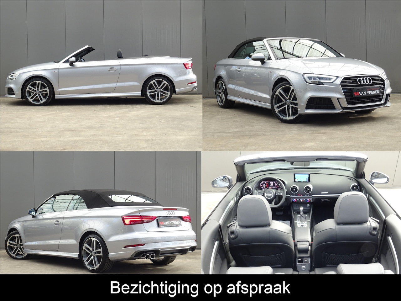 Audi A3 Cabriolet - 2.0 TFSI Sport 191 PK Quattro S Line * LEER * LAGE KM !! - AutoWereld.nl