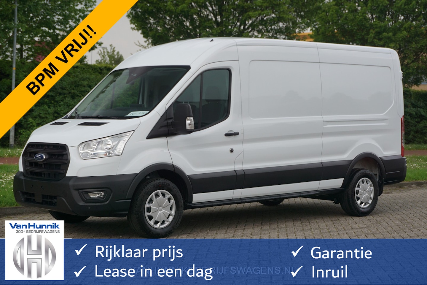 Ford Transit - 350L 130PK L3H2 Trend LDT BPM VRIJ!! 12" Sync Apple CP/Android A, Camera, Trekhaak!! NR. W - AutoWereld.nl