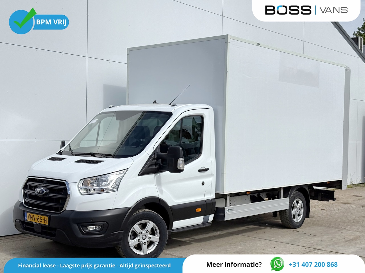 Ford Transit - 2.0 TDCI 130pk Laadklep Airco Cruise Control 360 Camera Bakwagen Meubelbak - AutoWereld.nl