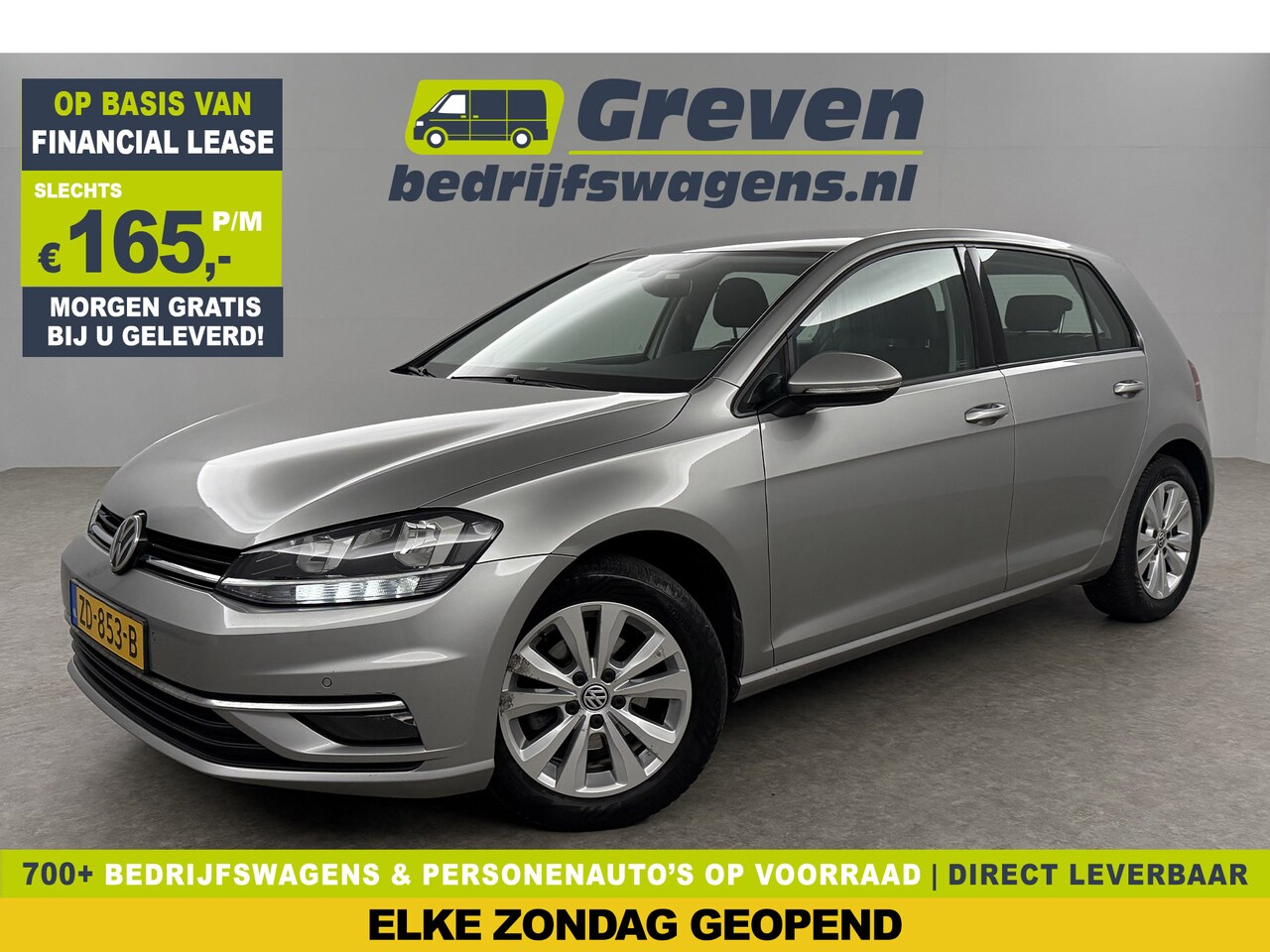Volkswagen Golf - 1.0 TSI Carplay Clima LED Trekhaak Navi Adaptive Cruise DAB+ PDC 16"LMV Stoelverw. - AutoWereld.nl