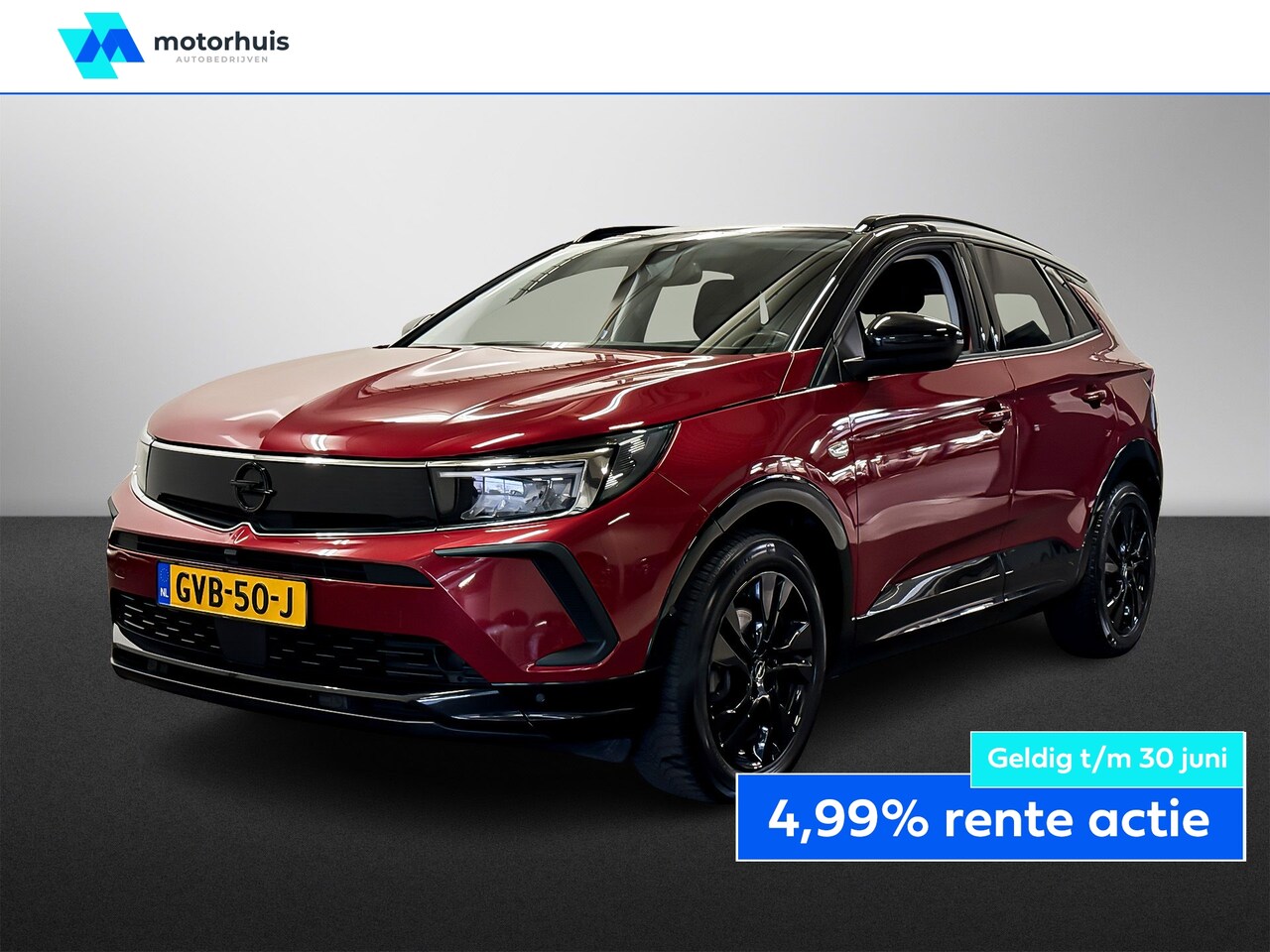 Opel Grandland - 1.2 TURBO 130PK EAT8 AUTOMAAT GS-LINE NAVI PRO TEL LED CAMERA 18INCH - AutoWereld.nl