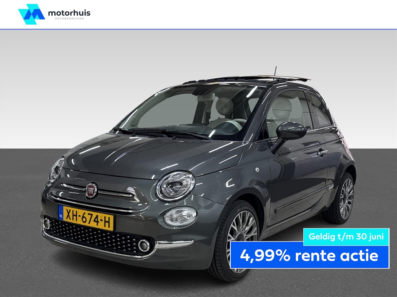 Fiat 500 - 0.9 TURBO 80PK LOUNGE NAVI SCHUIFDAK TEL PDC CRUISE 16INCH NAP - AutoWereld.nl