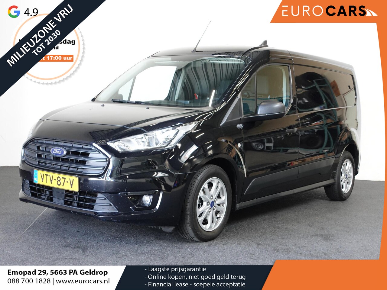Ford Transit Connect - 1.5 EcoBlue L2 Trend Navigatie Airco Parkeersenoren Camera Carplay 3Zits - AutoWereld.nl