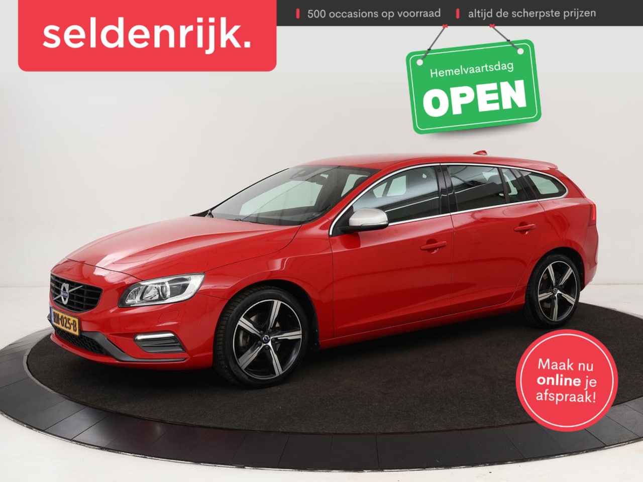 Volvo V60 - 2.0 T4 Sport | Stoelverwarming | Trekhaak | Xenon | Navigatie | Leder/Alcantara | PDC | Cl - AutoWereld.nl