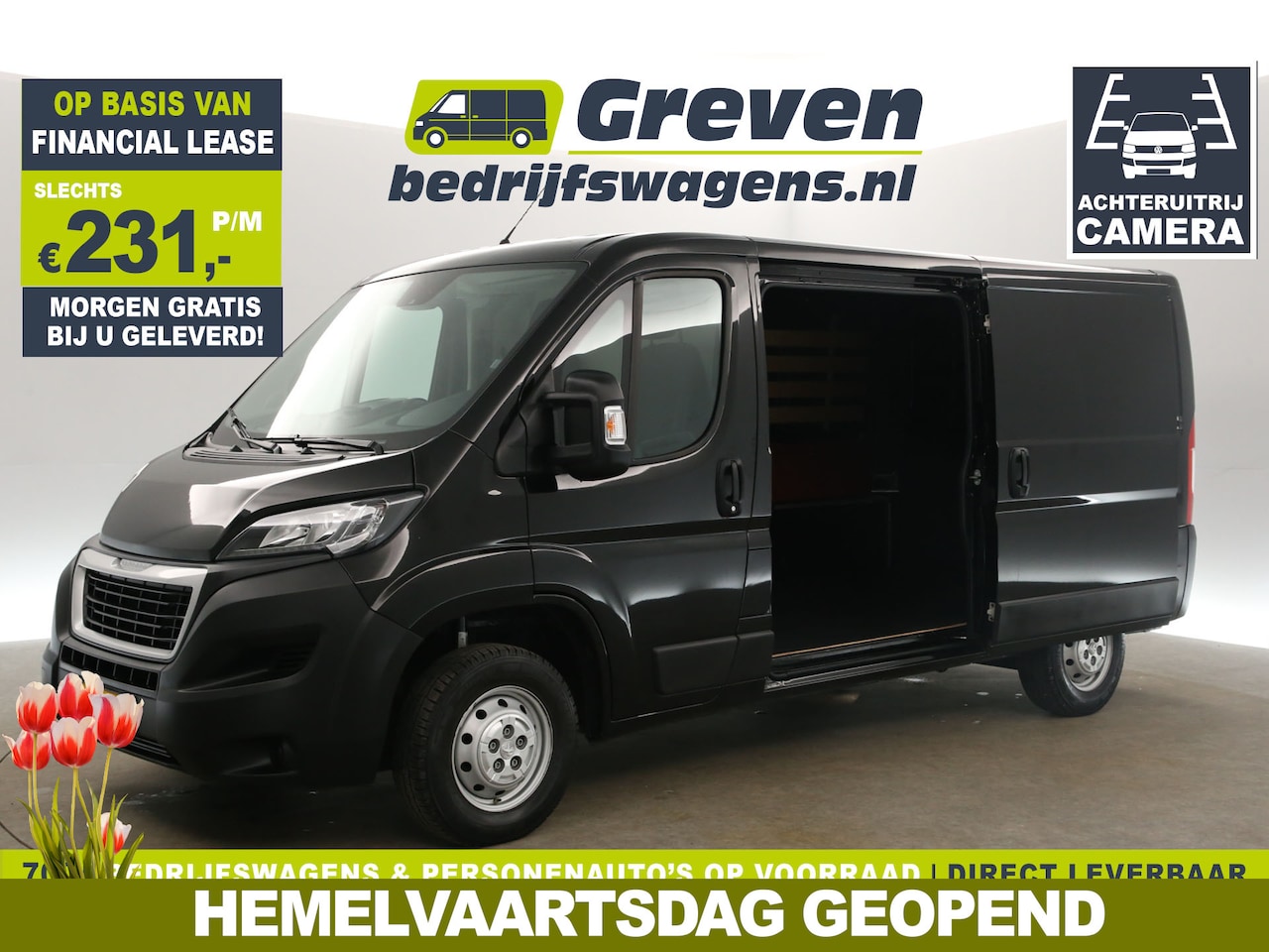 Peugeot Boxer - 333 2.2 BlueHDi L2H1 165PK Airco 2xSchuifdeur Camera Cruise Navigatie PDC Elektrpakket Tre - AutoWereld.nl