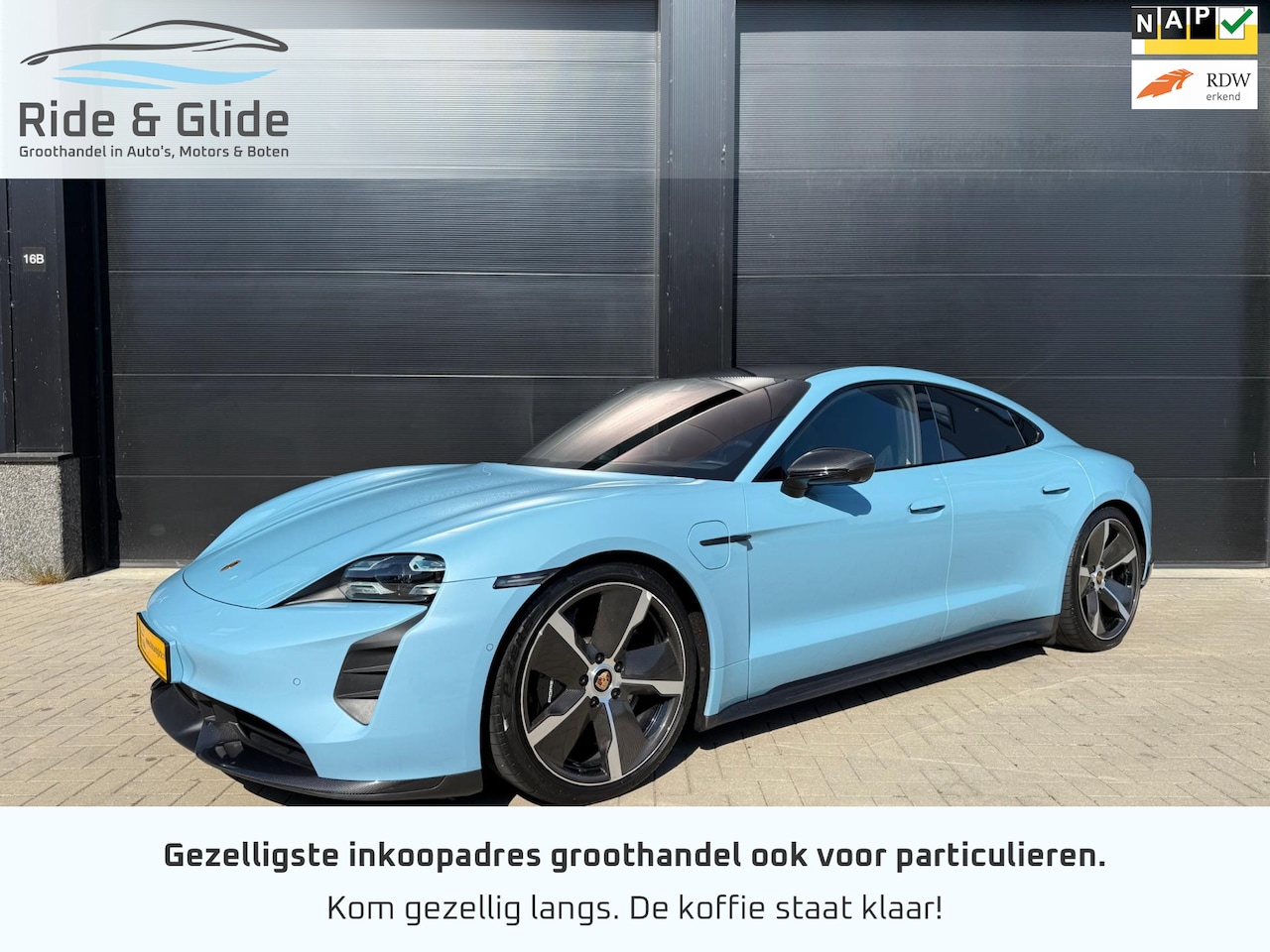 Porsche Taycan - Turbo S performance 626pk 93 kWh carbon burmeister keramische - AutoWereld.nl