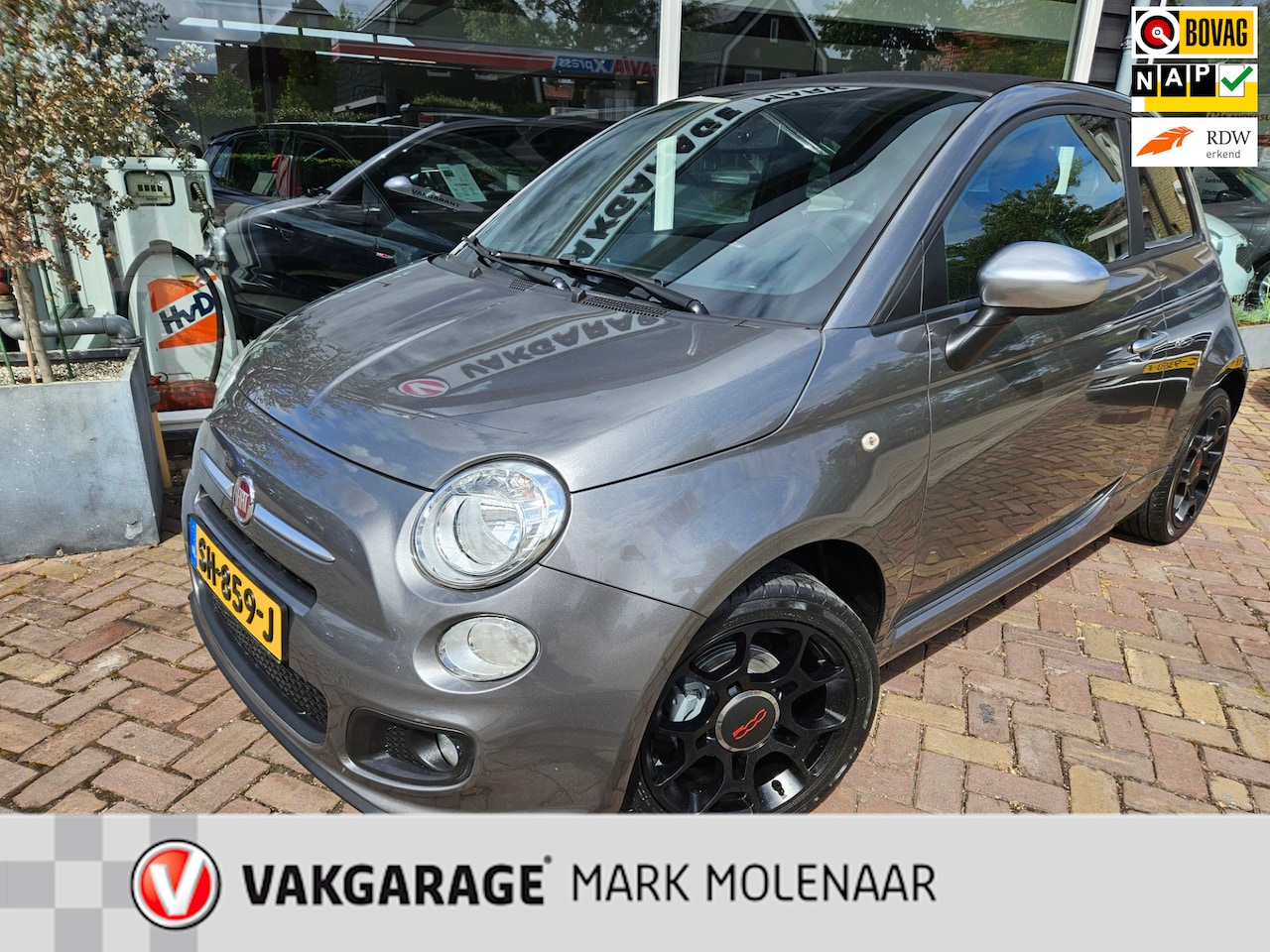 Fiat 500 C - 1.2 Sport,cabriodak,sportinterieur,bleutooth - AutoWereld.nl