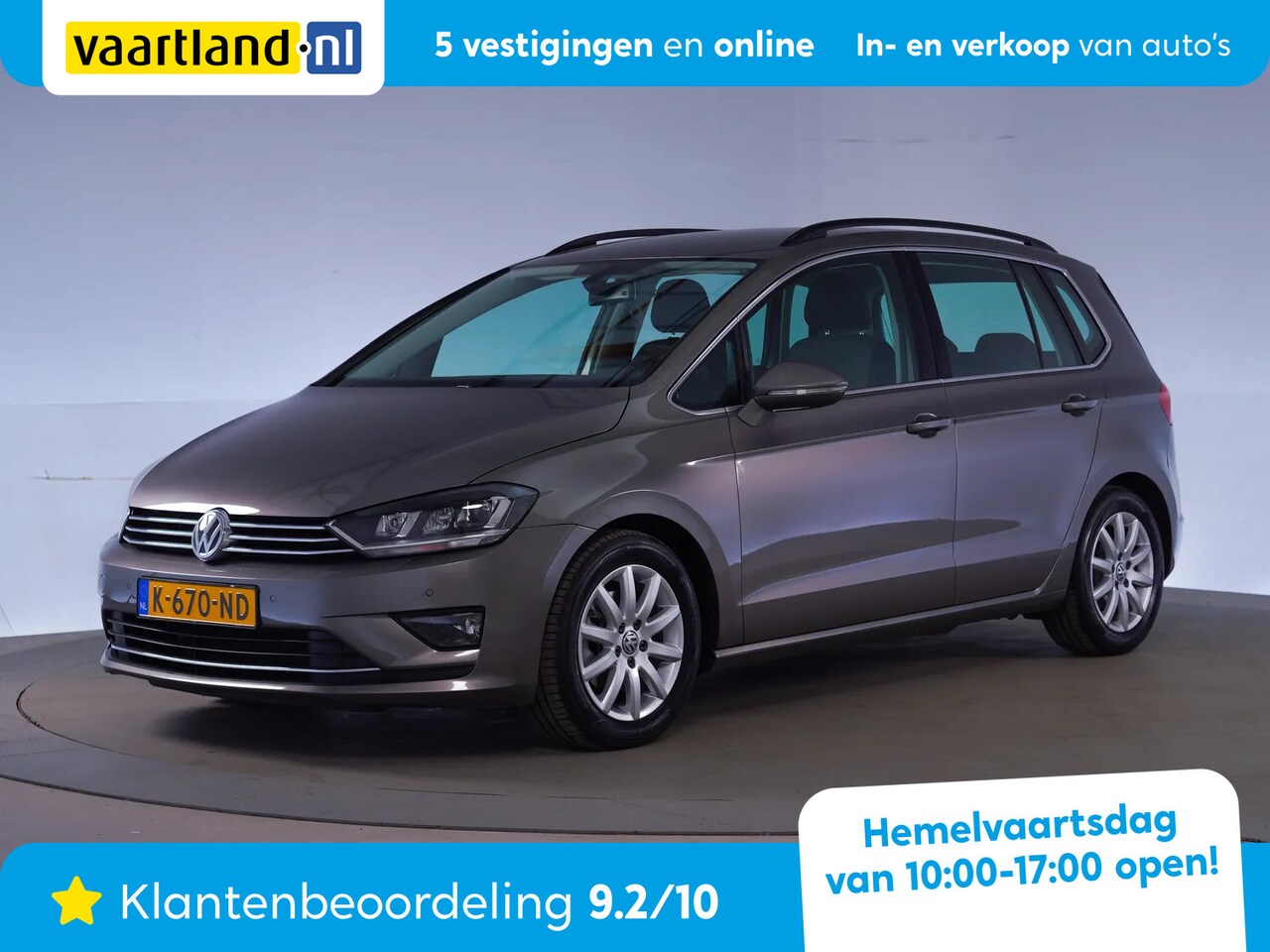 Volkswagen Golf Sportsvan - 1.6 TDI Highline [ Cruise Trekhaak Stoelverwarming ] - AutoWereld.nl