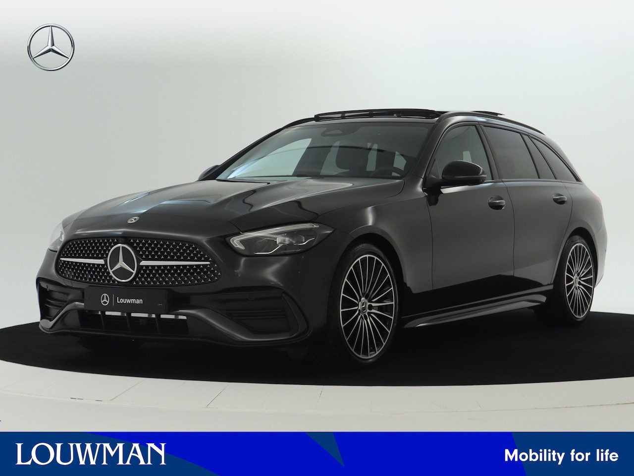 Mercedes-Benz C-klasse Estate - 180 Business Solution AMG | Trekhaak | Nightpakket | Parkeerpakket met 360°-camera | EASY - AutoWereld.nl