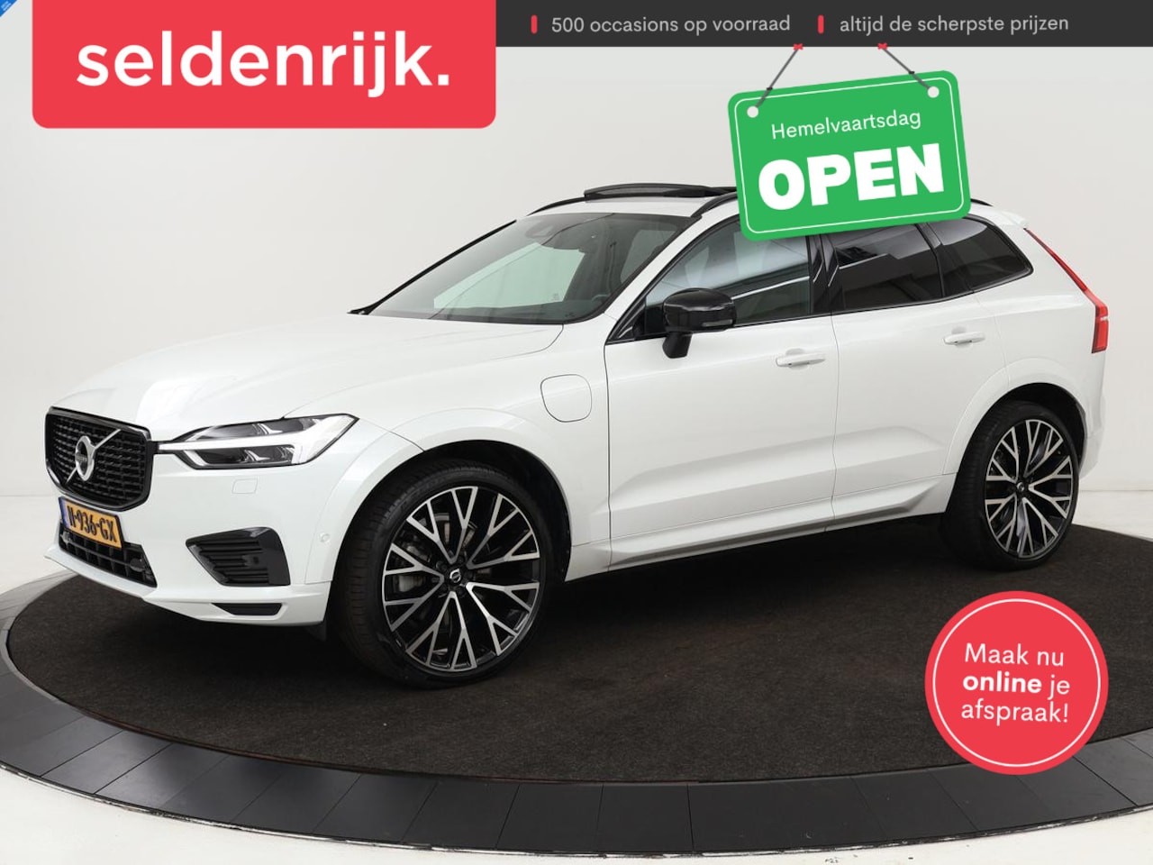 Volvo XC60 - 2.0 Recharge T6 AWD R Design | Panoramadak | Head-Up | Stoel & stuurverwarming | Camera | - AutoWereld.nl