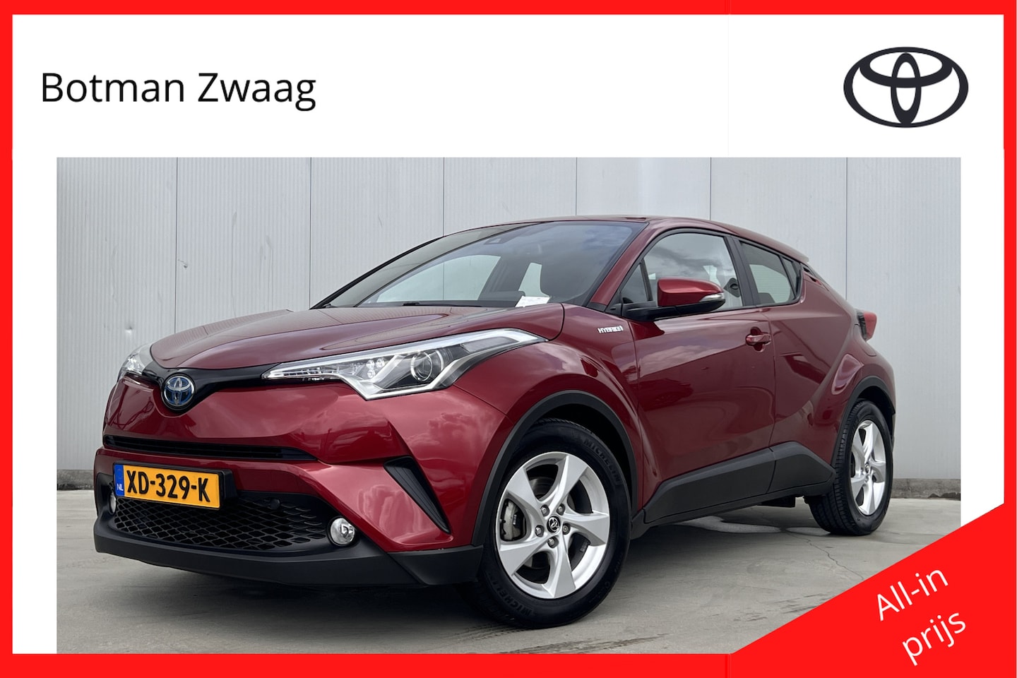Toyota C-HR - 1.8 Hybrid Active | Trekhaak - AutoWereld.nl